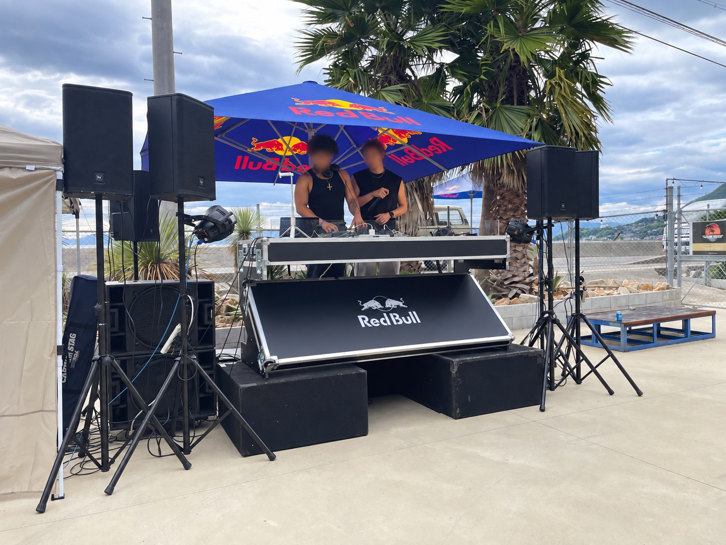 江田島の屋外DJイベントで設営したPA・音響システム
